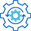 Icon of a cog with circular arrows