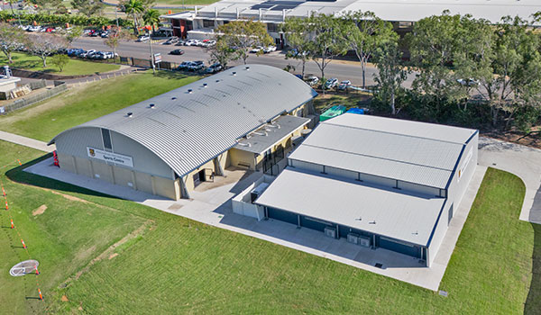 Aerial photo of the new aquaculture centre.